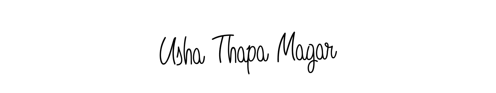 Make a beautiful signature design for name Usha Thapa Magar. Use this online signature maker to create a handwritten signature for free. Usha Thapa Magar signature style 5 images and pictures png