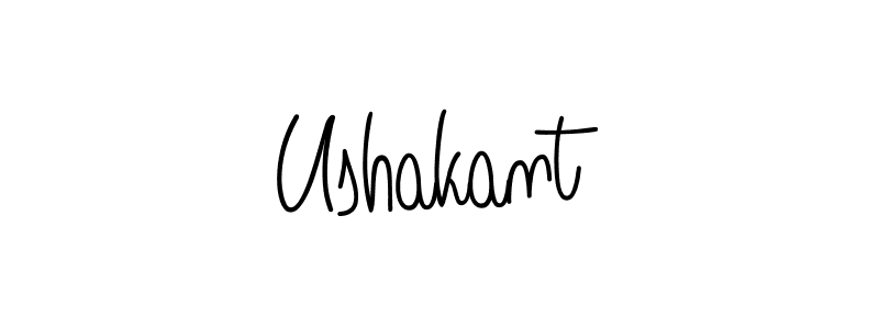 You should practise on your own different ways (Angelique-Rose-font-FFP) to write your name (Ushakant) in signature. don't let someone else do it for you. Ushakant signature style 5 images and pictures png