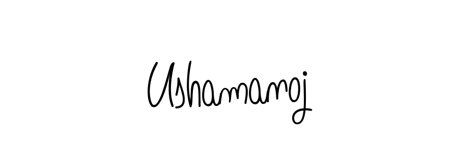 Best and Professional Signature Style for Ushamanoj. Angelique-Rose-font-FFP Best Signature Style Collection. Ushamanoj signature style 5 images and pictures png