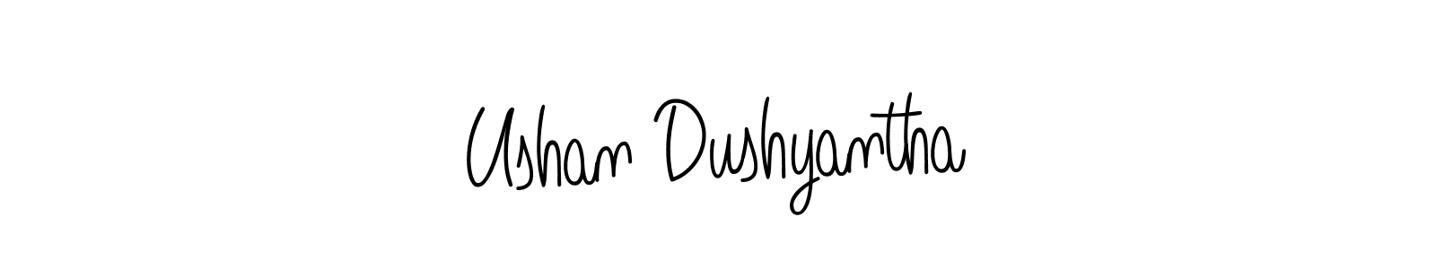 How to Draw Ushan Dushyantha signature style? Angelique-Rose-font-FFP is a latest design signature styles for name Ushan Dushyantha. Ushan Dushyantha signature style 5 images and pictures png