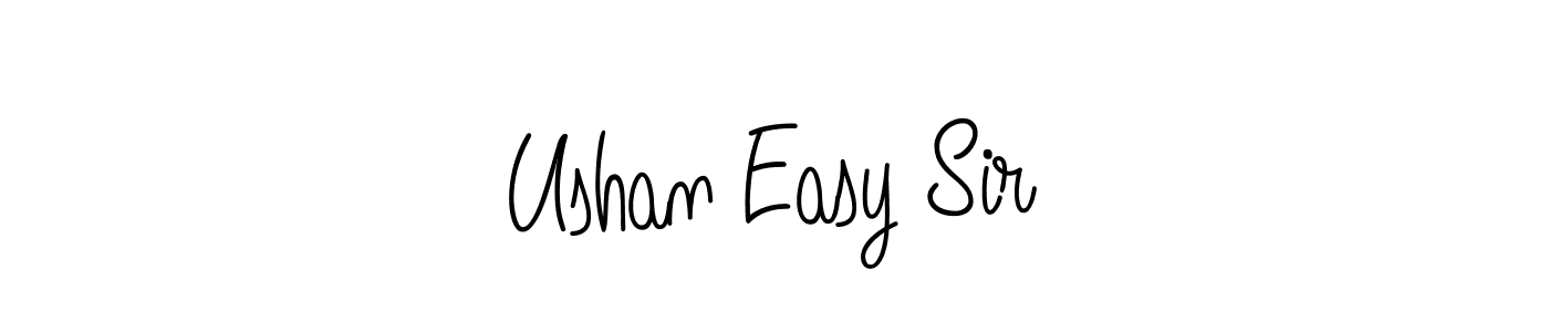 This is the best signature style for the Ushan Easy Sir name. Also you like these signature font (Angelique-Rose-font-FFP). Mix name signature. Ushan Easy Sir signature style 5 images and pictures png