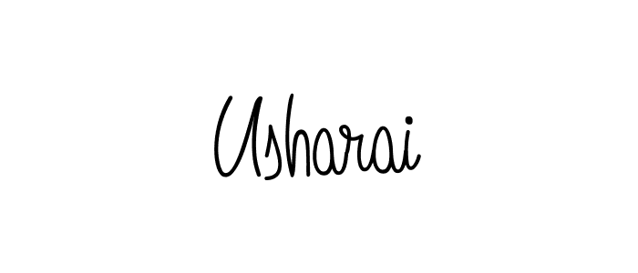 The best way (Angelique-Rose-font-FFP) to make a short signature is to pick only two or three words in your name. The name Usharai include a total of six letters. For converting this name. Usharai signature style 5 images and pictures png