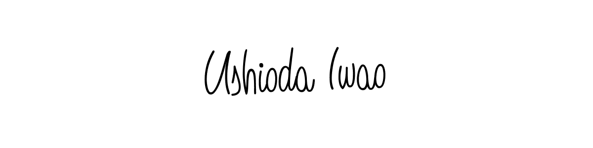 Design your own signature with our free online signature maker. With this signature software, you can create a handwritten (Angelique-Rose-font-FFP) signature for name Ushioda Iwao. Ushioda Iwao signature style 5 images and pictures png