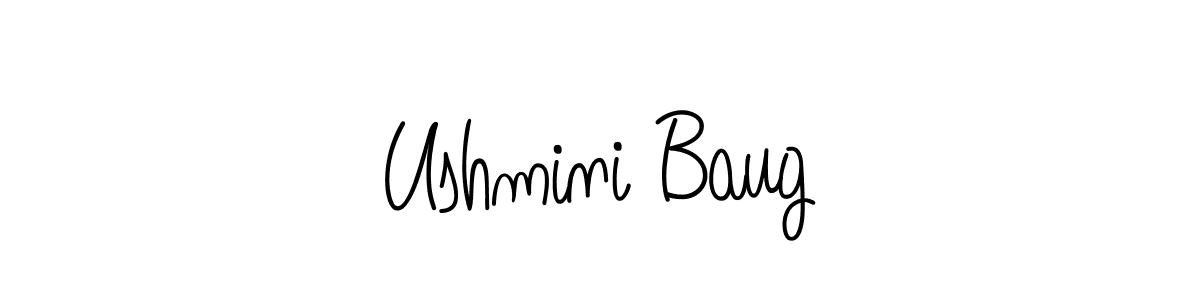 Also You can easily find your signature by using the search form. We will create Ushmini Baug name handwritten signature images for you free of cost using Angelique-Rose-font-FFP sign style. Ushmini Baug signature style 5 images and pictures png