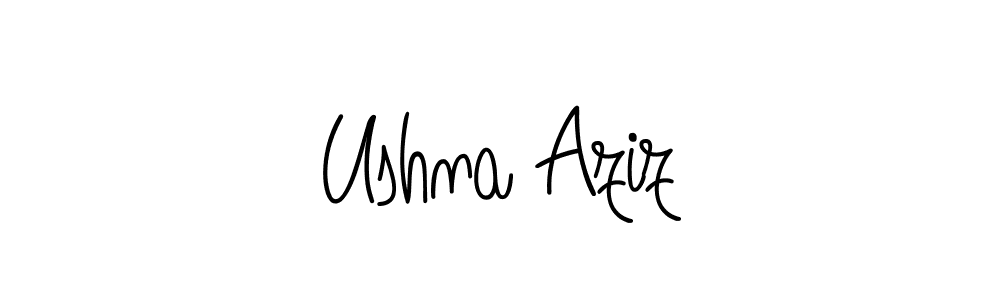 You can use this online signature creator to create a handwritten signature for the name Ushna Aziz. This is the best online autograph maker. Ushna Aziz signature style 5 images and pictures png