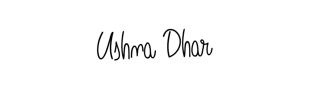 Also You can easily find your signature by using the search form. We will create Ushna Dhar name handwritten signature images for you free of cost using Angelique-Rose-font-FFP sign style. Ushna Dhar signature style 5 images and pictures png