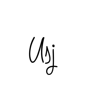 Also You can easily find your signature by using the search form. We will create Usj name handwritten signature images for you free of cost using Angelique-Rose-font-FFP sign style. Usj signature style 5 images and pictures png