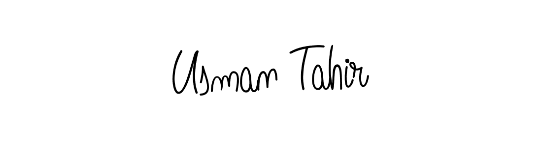 if you are searching for the best signature style for your name Usman Tahir. so please give up your signature search. here we have designed multiple signature styles  using Angelique-Rose-font-FFP. Usman Tahir signature style 5 images and pictures png