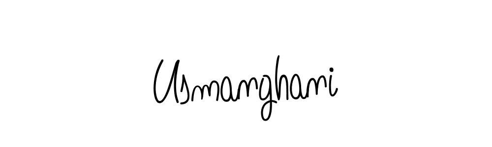 How to Draw Usmanghani signature style? Angelique-Rose-font-FFP is a latest design signature styles for name Usmanghani. Usmanghani signature style 5 images and pictures png