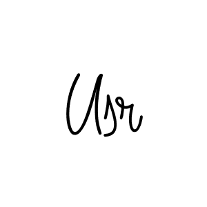 Usr stylish signature style. Best Handwritten Sign (Angelique-Rose-font-FFP) for my name. Handwritten Signature Collection Ideas for my name Usr. Usr signature style 5 images and pictures png