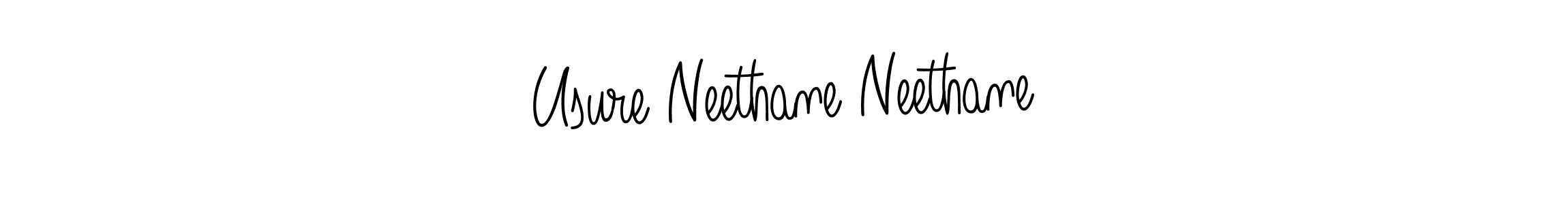 Use a signature maker to create a handwritten signature online. With this signature software, you can design (Angelique-Rose-font-FFP) your own signature for name Usure Neethane Neethane. Usure Neethane Neethane signature style 5 images and pictures png