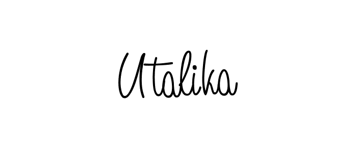 Similarly Angelique-Rose-font-FFP is the best handwritten signature design. Signature creator online .You can use it as an online autograph creator for name Utalika. Utalika signature style 5 images and pictures png