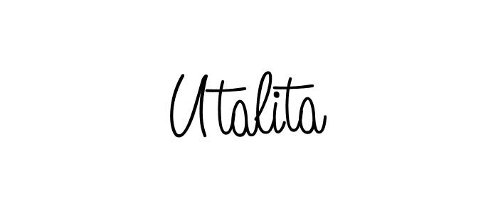 Here are the top 10 professional signature styles for the name Utalita. These are the best autograph styles you can use for your name. Utalita signature style 5 images and pictures png