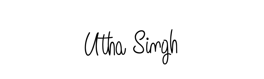 Create a beautiful signature design for name Utha Singh. With this signature (Angelique-Rose-font-FFP) fonts, you can make a handwritten signature for free. Utha Singh signature style 5 images and pictures png