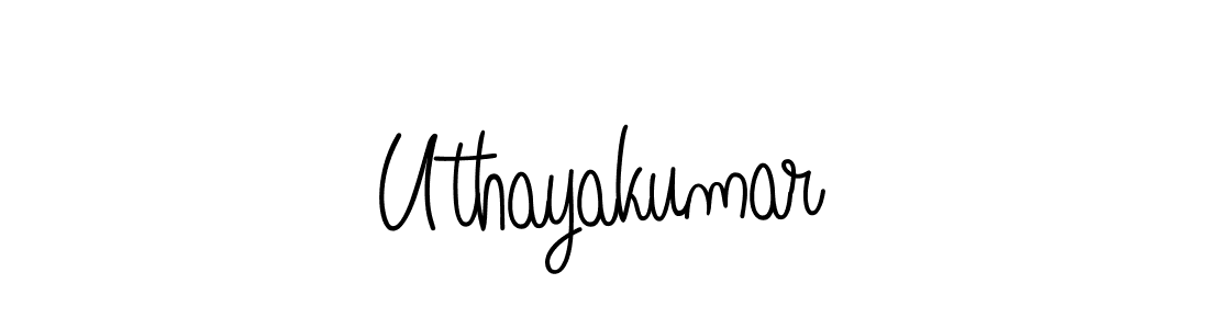 Uthayakumar stylish signature style. Best Handwritten Sign (Angelique-Rose-font-FFP) for my name. Handwritten Signature Collection Ideas for my name Uthayakumar. Uthayakumar signature style 5 images and pictures png