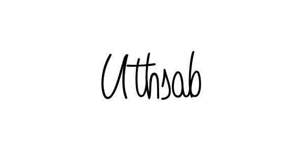 Make a beautiful signature design for name Uthsab. Use this online signature maker to create a handwritten signature for free. Uthsab signature style 5 images and pictures png