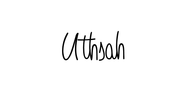 Create a beautiful signature design for name Uthsah. With this signature (Angelique-Rose-font-FFP) fonts, you can make a handwritten signature for free. Uthsah signature style 5 images and pictures png