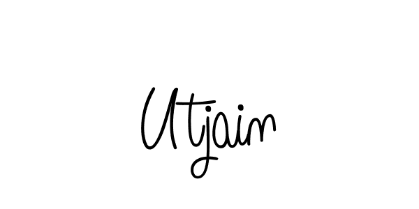 Best and Professional Signature Style for Utjain. Angelique-Rose-font-FFP Best Signature Style Collection. Utjain signature style 5 images and pictures png