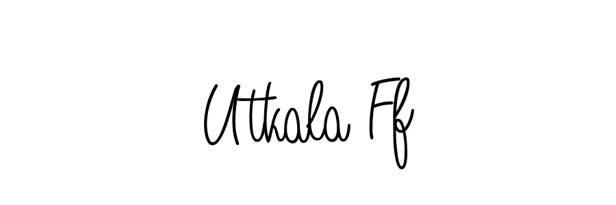 How to Draw Utkala Ff signature style? Angelique-Rose-font-FFP is a latest design signature styles for name Utkala Ff. Utkala Ff signature style 5 images and pictures png