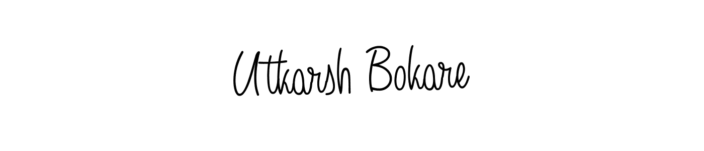 Design your own signature with our free online signature maker. With this signature software, you can create a handwritten (Angelique-Rose-font-FFP) signature for name Utkarsh Bokare. Utkarsh Bokare signature style 5 images and pictures png