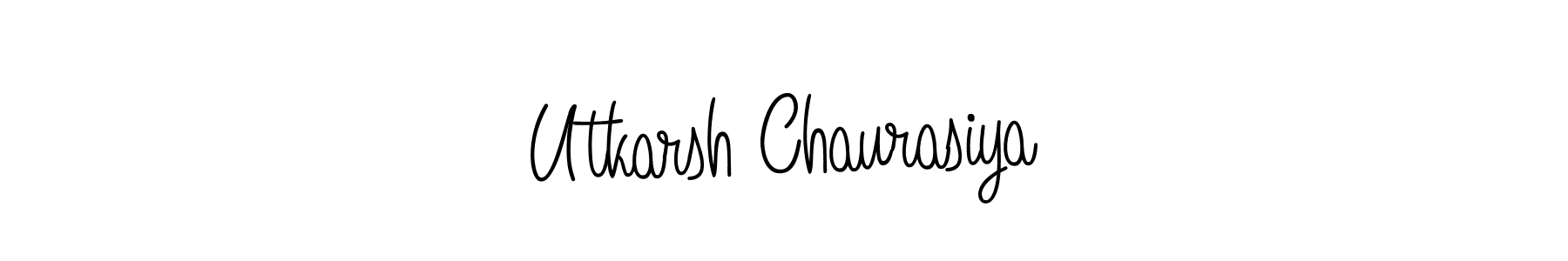 Make a beautiful signature design for name Utkarsh Chaurasiya. With this signature (Angelique-Rose-font-FFP) style, you can create a handwritten signature for free. Utkarsh Chaurasiya signature style 5 images and pictures png