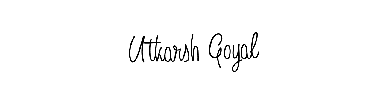 if you are searching for the best signature style for your name Utkarsh Goyal. so please give up your signature search. here we have designed multiple signature styles  using Angelique-Rose-font-FFP. Utkarsh Goyal signature style 5 images and pictures png