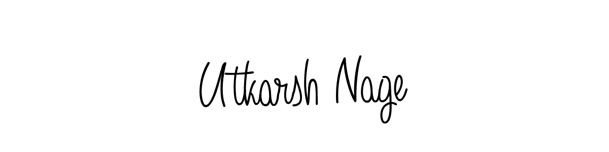 Also we have Utkarsh Nage name is the best signature style. Create professional handwritten signature collection using Angelique-Rose-font-FFP autograph style. Utkarsh Nage signature style 5 images and pictures png