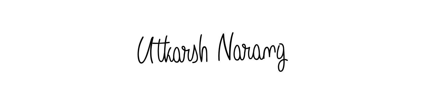 Also we have Utkarsh Narang name is the best signature style. Create professional handwritten signature collection using Angelique-Rose-font-FFP autograph style. Utkarsh Narang signature style 5 images and pictures png