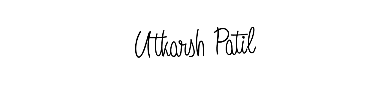 if you are searching for the best signature style for your name Utkarsh Patil. so please give up your signature search. here we have designed multiple signature styles  using Angelique-Rose-font-FFP. Utkarsh Patil signature style 5 images and pictures png