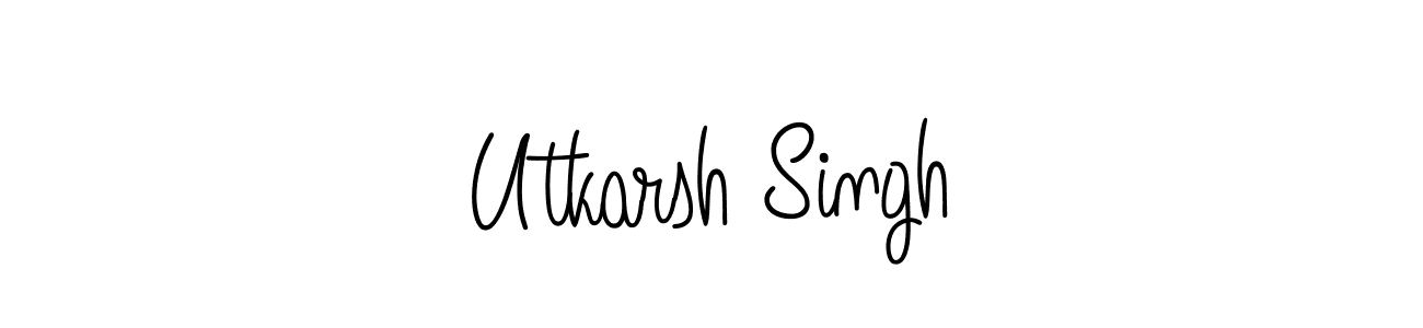 Utkarsh Singh stylish signature style. Best Handwritten Sign (Angelique-Rose-font-FFP) for my name. Handwritten Signature Collection Ideas for my name Utkarsh Singh. Utkarsh Singh signature style 5 images and pictures png