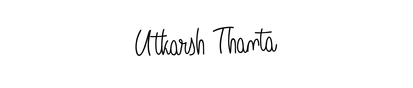 if you are searching for the best signature style for your name Utkarsh Thanta. so please give up your signature search. here we have designed multiple signature styles  using Angelique-Rose-font-FFP. Utkarsh Thanta signature style 5 images and pictures png