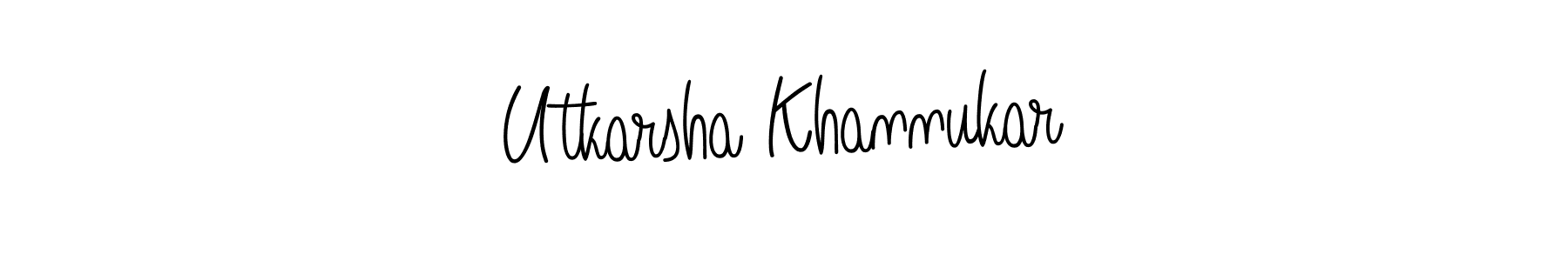 Check out images of Autograph of Utkarsha Khannukar name. Actor Utkarsha Khannukar Signature Style. Angelique-Rose-font-FFP is a professional sign style online. Utkarsha Khannukar signature style 5 images and pictures png