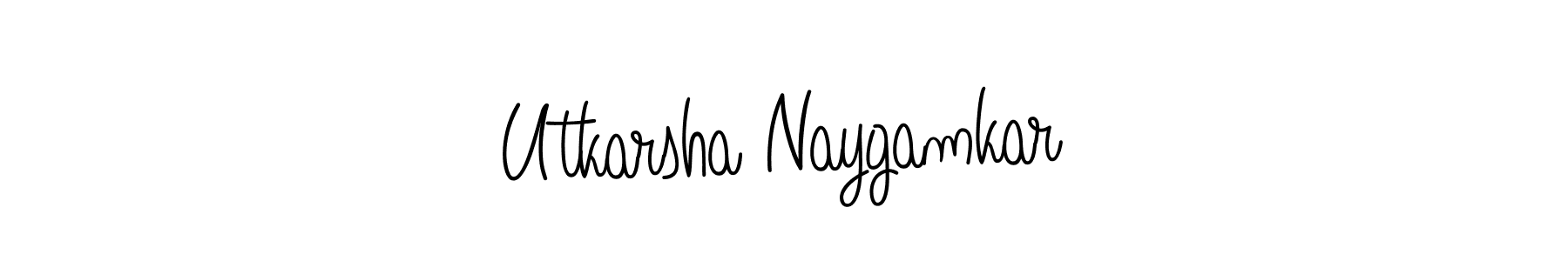 How to make Utkarsha Naygamkar signature? Angelique-Rose-font-FFP is a professional autograph style. Create handwritten signature for Utkarsha Naygamkar name. Utkarsha Naygamkar signature style 5 images and pictures png