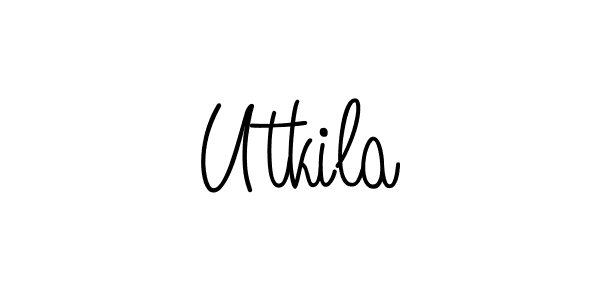 Similarly Angelique-Rose-font-FFP is the best handwritten signature design. Signature creator online .You can use it as an online autograph creator for name Utkila. Utkila signature style 5 images and pictures png