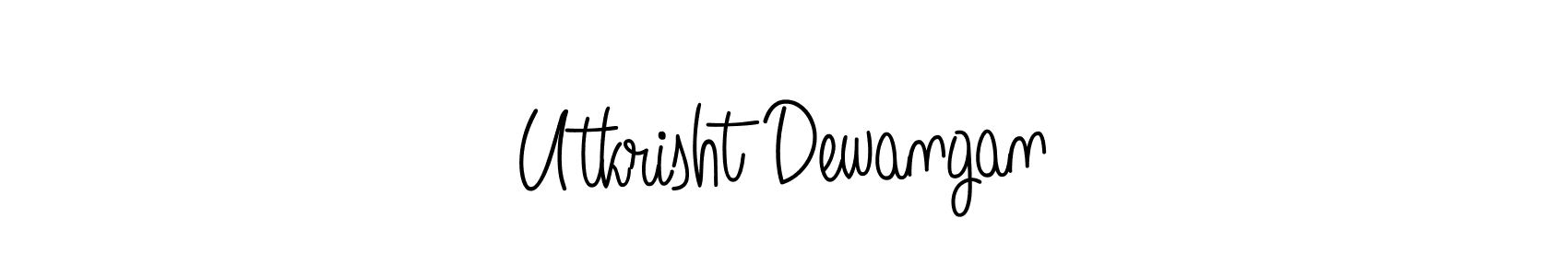 Also we have Utkrisht Dewangan name is the best signature style. Create professional handwritten signature collection using Angelique-Rose-font-FFP autograph style. Utkrisht Dewangan signature style 5 images and pictures png