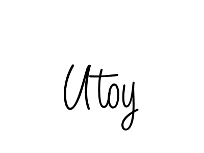 Angelique-Rose-font-FFP is a professional signature style that is perfect for those who want to add a touch of class to their signature. It is also a great choice for those who want to make their signature more unique. Get Utoy name to fancy signature for free. Utoy signature style 5 images and pictures png