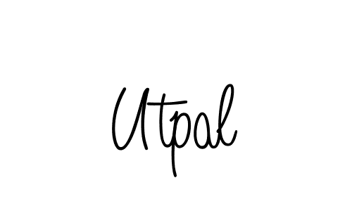 Best and Professional Signature Style for Utpal. Angelique-Rose-font-FFP Best Signature Style Collection. Utpal signature style 5 images and pictures png