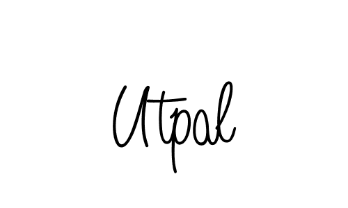 Best and Professional Signature Style for Utpal. Angelique-Rose-font-FFP Best Signature Style Collection. Utpal signature style 5 images and pictures png