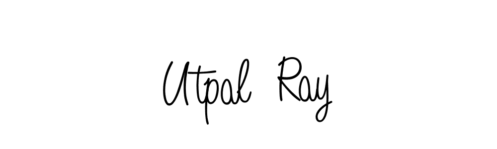 Create a beautiful signature design for name Utpal  Ray. With this signature (Angelique-Rose-font-FFP) fonts, you can make a handwritten signature for free. Utpal  Ray signature style 5 images and pictures png