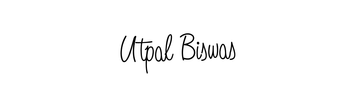 Use a signature maker to create a handwritten signature online. With this signature software, you can design (Angelique-Rose-font-FFP) your own signature for name Utpal Biswas. Utpal Biswas signature style 5 images and pictures png