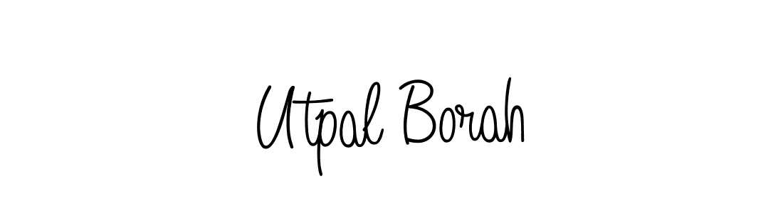 How to Draw Utpal Borah signature style? Angelique-Rose-font-FFP is a latest design signature styles for name Utpal Borah. Utpal Borah signature style 5 images and pictures png