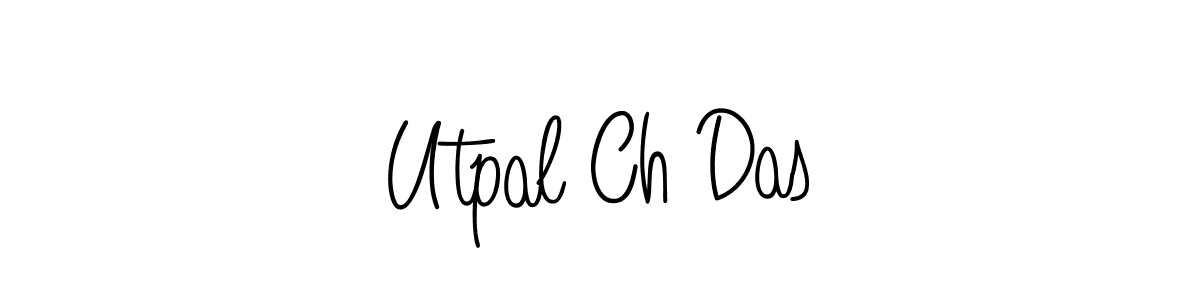 Make a beautiful signature design for name Utpal Ch Das. With this signature (Angelique-Rose-font-FFP) style, you can create a handwritten signature for free. Utpal Ch Das signature style 5 images and pictures png