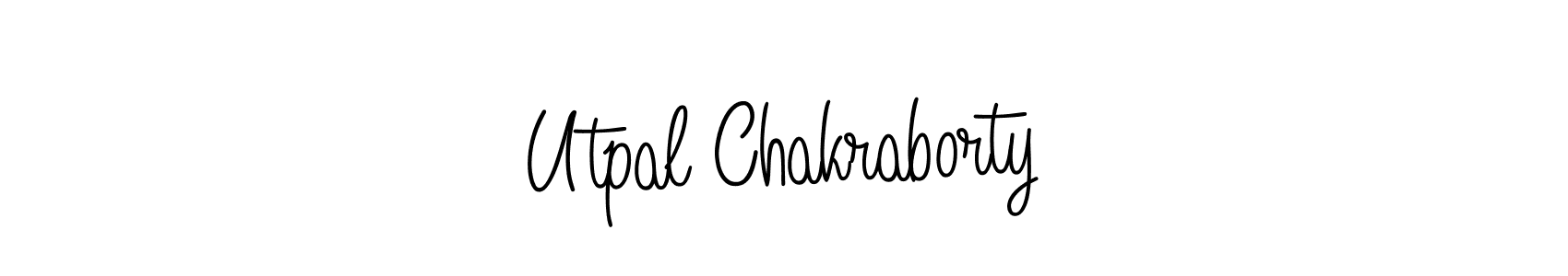 Use a signature maker to create a handwritten signature online. With this signature software, you can design (Angelique-Rose-font-FFP) your own signature for name Utpal Chakraborty. Utpal Chakraborty signature style 5 images and pictures png