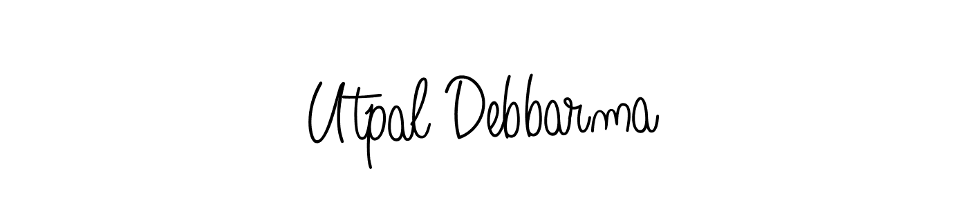 Angelique-Rose-font-FFP is a professional signature style that is perfect for those who want to add a touch of class to their signature. It is also a great choice for those who want to make their signature more unique. Get Utpal Debbarma name to fancy signature for free. Utpal Debbarma signature style 5 images and pictures png