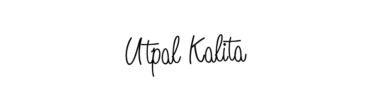 How to make Utpal Kalita signature? Angelique-Rose-font-FFP is a professional autograph style. Create handwritten signature for Utpal Kalita name. Utpal Kalita signature style 5 images and pictures png