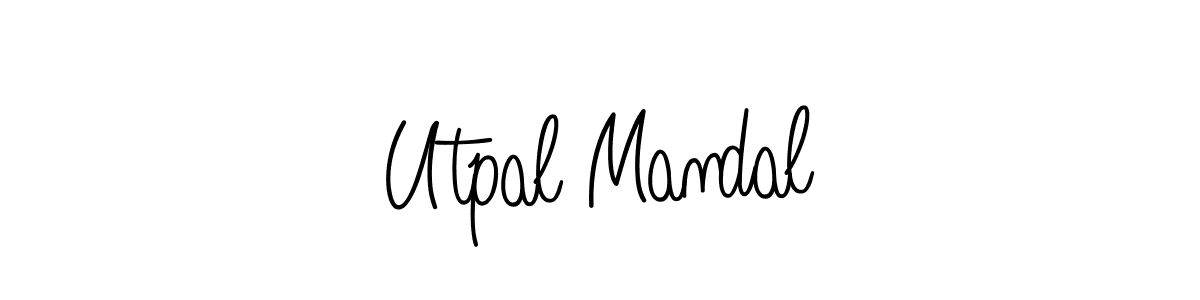 Design your own signature with our free online signature maker. With this signature software, you can create a handwritten (Angelique-Rose-font-FFP) signature for name Utpal Mandal. Utpal Mandal signature style 5 images and pictures png