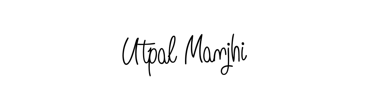 How to make Utpal Manjhi signature? Angelique-Rose-font-FFP is a professional autograph style. Create handwritten signature for Utpal Manjhi name. Utpal Manjhi signature style 5 images and pictures png