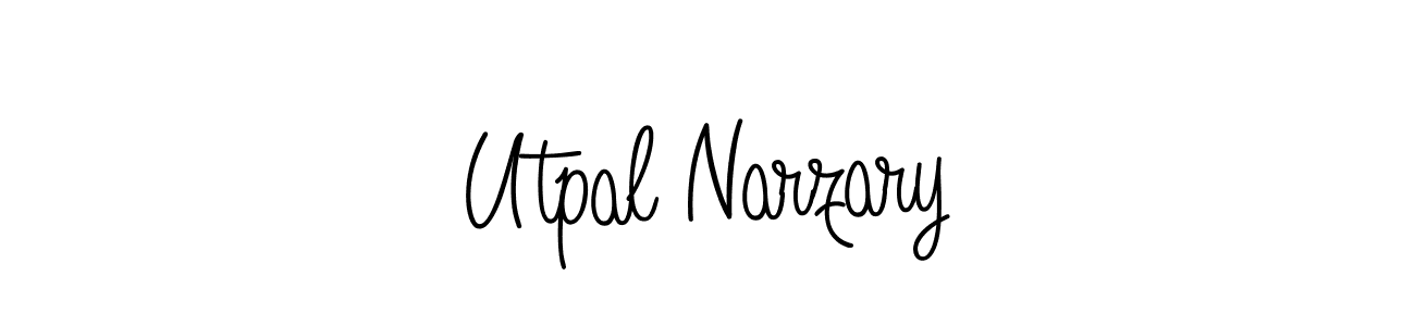 Make a beautiful signature design for name Utpal Narzary. With this signature (Angelique-Rose-font-FFP) style, you can create a handwritten signature for free. Utpal Narzary signature style 5 images and pictures png