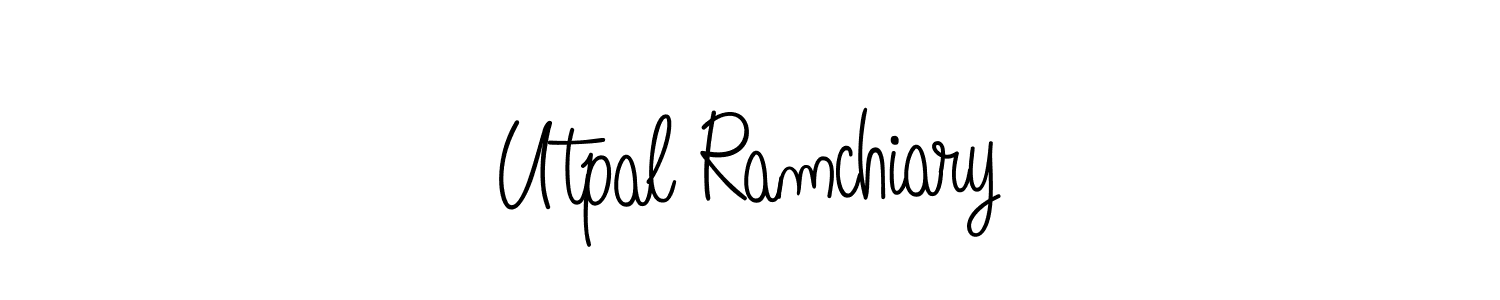 Design your own signature with our free online signature maker. With this signature software, you can create a handwritten (Angelique-Rose-font-FFP) signature for name Utpal Ramchiary. Utpal Ramchiary signature style 5 images and pictures png