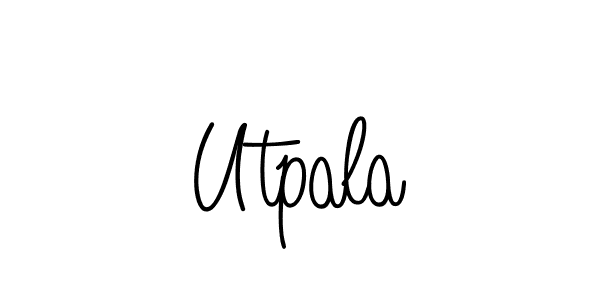 Make a beautiful signature design for name Utpala. Use this online signature maker to create a handwritten signature for free. Utpala signature style 5 images and pictures png